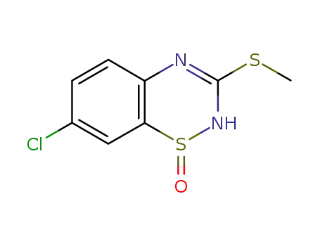 7-chloro-3-methylthio-(2H)-1,2,4-benzothiadiazine 1-oxide