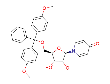1-{(2R,3R,4S,5R)-5-[Bis-(4-methoxy-phenyl)-phenyl-methoxymethyl]-3,4-dihydroxy-tetrahydro-furan-2-yl}-1H-pyridin-4-one