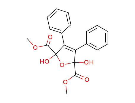 Molecular Structure of 62142-74-9 (2,5-Furandicarboxylic acid, 2,5-dihydro-2,5-dihydroxy-3,4-diphenyl-,
dimethyl ester)