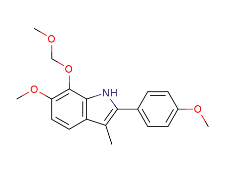 6-methoxy-7-(methoxymethoxy)-3-methyl-2-(4-methoxyphenyl)indole
