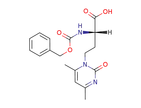 2-(benzyloxycarbonyl)amino-4-(4,6-dimethyl-2-oxo-1,2-dihydropyrimidin-1-yl)butyric acid
