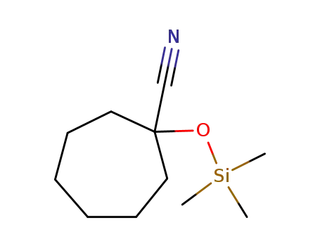 Molecular Structure of 91390-82-8 (Cycloheptanecarbonitrile, 1-[(trimethylsilyl)oxy]-)