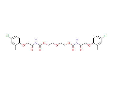 Molecular Structure of 125867-99-4 ([2-(4-Chloro-2-methyl-phenoxy)-acetyl]-carbamic acid 2-{2-[2-(4-chloro-2-methyl-phenoxy)-acetylcarbamoyloxy]-ethoxy}-ethyl ester)