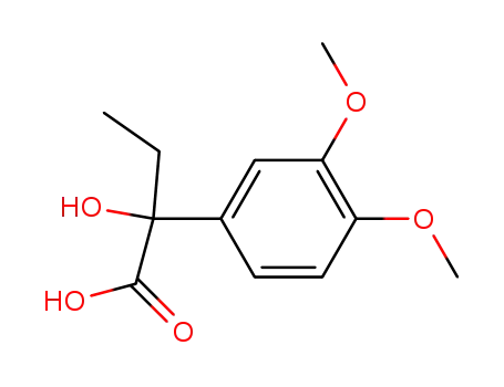 Molecular Structure of 1027984-90-2 (2-(3,4-Dimethoxyphenyl)-2-hydroxybutansaeure)