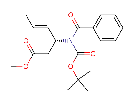 (E)-(R)-3-(Benzoyl-tert-butoxycarbonyl-amino)-hex-4-enoic acid methyl ester