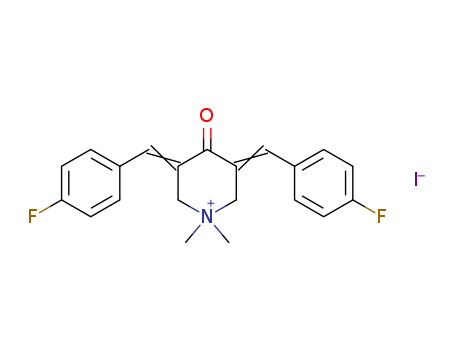 3,5-BIS((4-FLUOROPHENYL)METHYLENE)-1,1-DIMETHYL-4-OXO-PIPERIDINIUM IODIDE