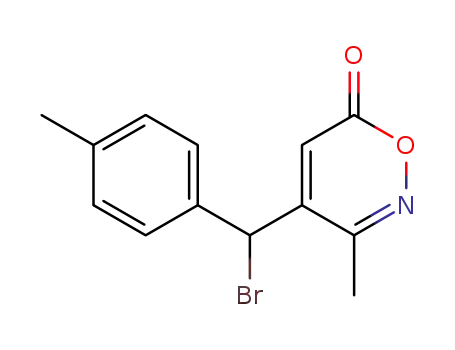 6H-1,2-Oxazin-6-one, 4-[bromo(4-methylphenyl)methyl]-3-methyl-