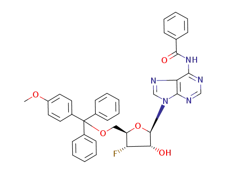 N<sup>6</sup>-Benzoyl-3'-fluoro-3'-deoxy-5'-O-(monomethoxytrityl)adenosine