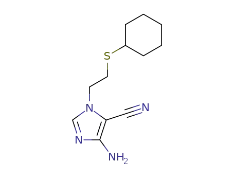 4-amino-1-cyclohexylthioethyl-5-cyanoimidazole