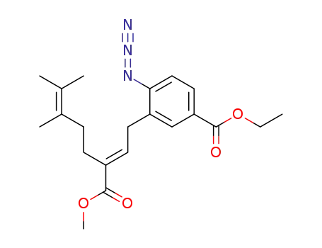 4-Azido-3-((E)-3-methoxycarbonyl-6,7-dimethyl-octa-2,6-dienyl)-benzoic acid ethyl ester