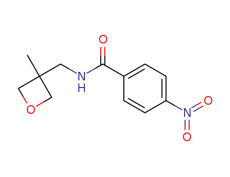 Molecular Structure of 1028265-94-2 (<i>N</i>-(3-methyl-oxetan-3-ylmethyl)-4-nitro-benzamide)