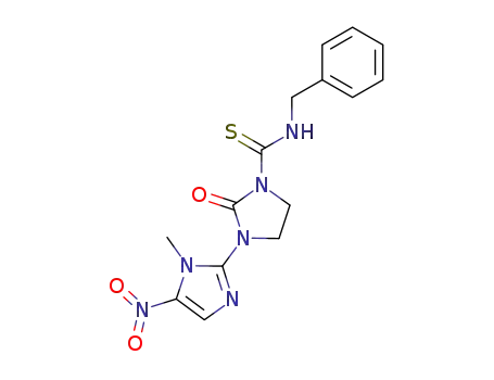 1-Imidazolidinecarbothioamide,
3-(1-methyl-5-nitro-1H-imidazol-2-yl)-2-oxo-N-(phenylmethyl)-