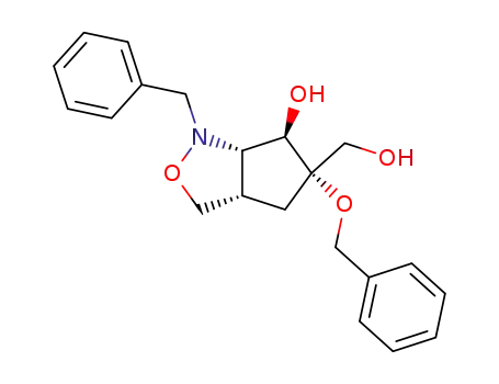 (3aS,5S,6R,6aS)-1-Benzyl-5-benzyloxy-5-hydroxymethyl-hexahydro-cyclopenta[c]isoxazol-6-ol