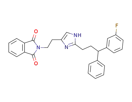 2-(2-{2-[3-(3-fluoro-phenyl)-3-phenyl-propyl]-1<i>H</i>-imidazol-4-yl}-ethyl)-isoindole-1,3-dione