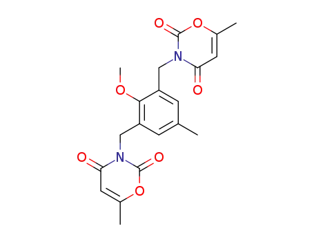 2H-1,3-Oxazine-2,4(3H)-dione,
3,3'-[(2-methoxy-5-methyl-1,3-phenylene)bis(methylene)]bis[6-methyl-