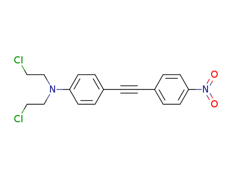 Benzenamine,N,N-bis(2-chloroethyl)-4-[2-(4-nitrophenyl)ethynyl]- cas  2735-16-2