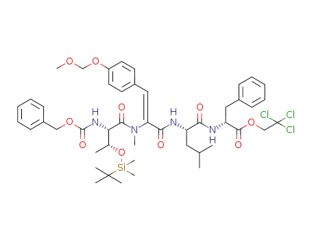 Cbz-Thr(TBDMS)-(Z)ΔMeTyr(MOM)-Leu-D-Phe-OTce