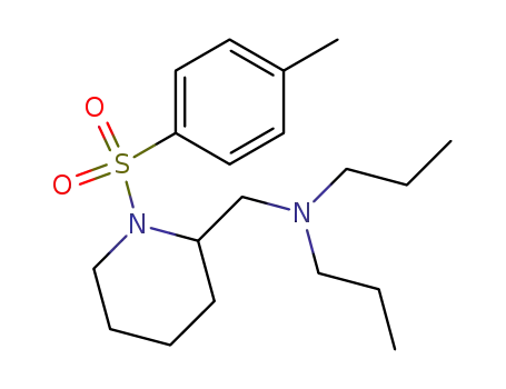 Molecular Structure of 186790-30-7 (Dipropyl-[1-(toluene-4-sulfonyl)-piperidin-2-ylmethyl]-amine)