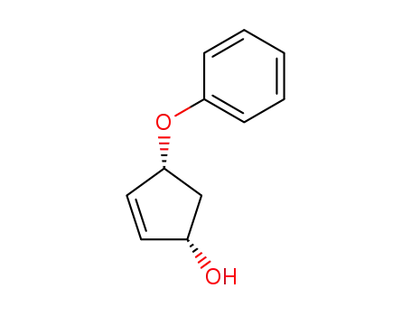 Molecular Structure of 120052-51-9 ((+)-(1S,4R)-4-phenoxy-2-cyclopenten-1-ol)