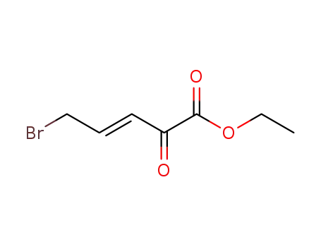 Molecular Structure of 185223-34-1 (3-Pentenoic acid, 5-bromo-2-oxo-, ethyl ester, (E)-)