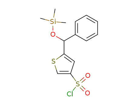 5-(Phenyl-trimethylsilanyloxy-methyl)-thiophene-3-sulfonyl chloride