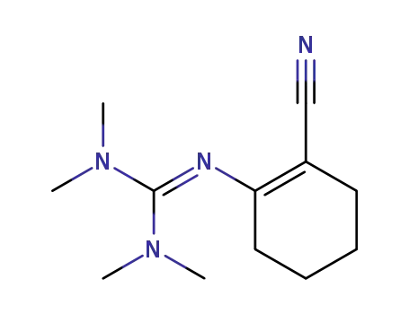 2-<Bis-(dimethylamino)methylenamino>-1-cyclohexen-1-carbonitril