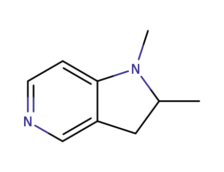 Molecular Structure of 257937-12-5 (1H-Pyrrolo[3,2-c]pyridine,2,3-dihydro-1,2-dimethyl-(9CI))