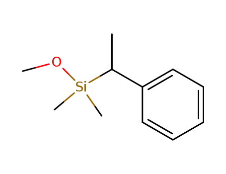 Molecular Structure of 65003-22-7 (Silane, methoxydimethyl(1-phenylethyl)-)