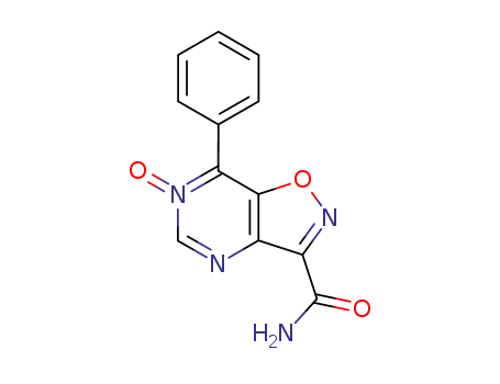 Molecular Structure of 165611-04-1 (3-Carbamido-7-phenylisoxazolo(4,5-d)pyrimidine 6-N-oxide)