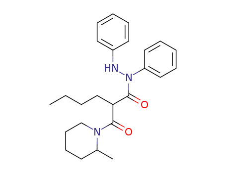 Molecular Structure of 76383-74-9 (2-(2-Methyl-piperidine-1-carbonyl)-hexanoic acid N,N'-diphenyl-hydrazide)