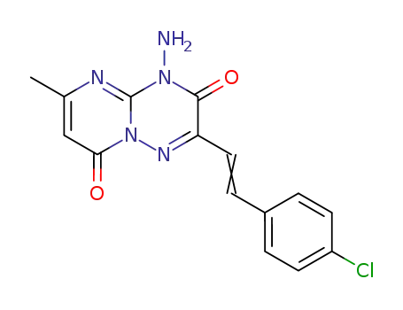 4-Amino-2-[(E)-2-(4-chloro-phenyl)-vinyl]-6-methyl-4H-pyrimido[1,2-b][1,2,4]triazine-3,8-dione