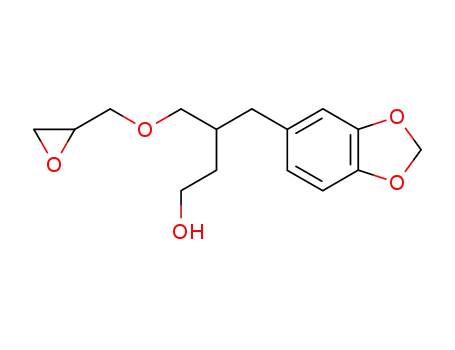 Molecular Structure of 173961-03-0 (4-Benzo[1,3]dioxol-5-yl-3-oxiranylmethoxymethyl-butan-1-ol)