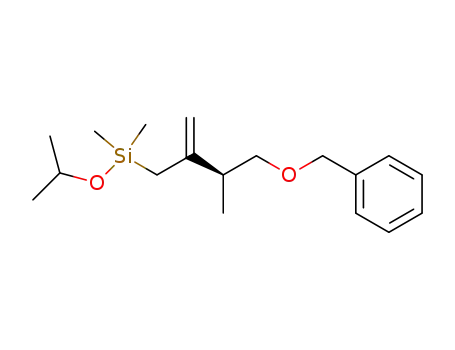 Silane,
dimethyl(1-methylethoxy)[3-methyl-2-methylene-4-(phenylmethoxy)butyl]-
, (S)-