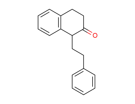 Molecular Structure of 71912-62-4 (1-phenethyl-3,4-dihydro-1<i>H</i>-naphthalen-2-one)