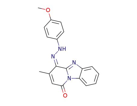 3-Methyl-1,4-dioxopyrido<1,2-a>benzimidazole-4-(4'-methoxyphenyl)-hydrazone