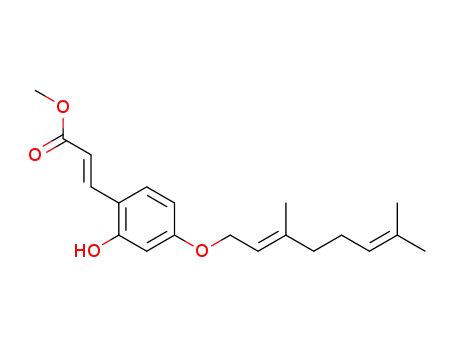 (E)-3-[4-((E)-3,7-Dimethyl-octa-2,6-dienyloxy)-2-hydroxy-phenyl]-acrylic acid methyl ester