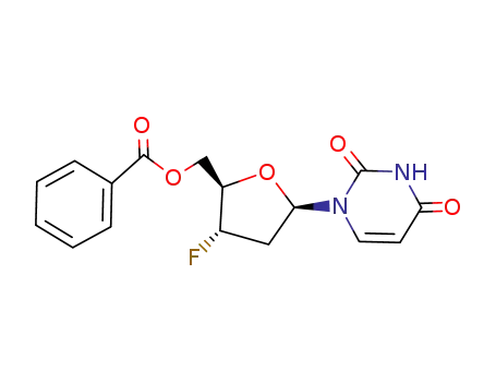 Molecular Structure of 182187-98-0 (5'-O-benzoyl-2',3'-dideoxy-3'-fluorouridine)
