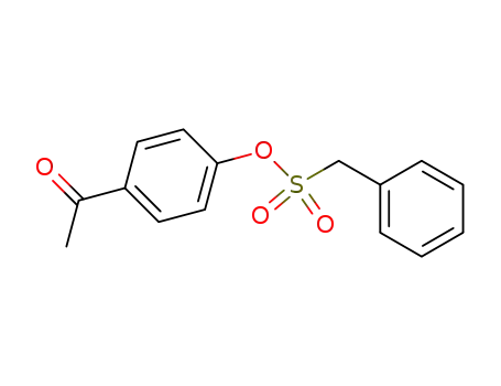 Molecular Structure of 56620-19-0 (Benzenemethanesulfonic acid, 4-acetylphenyl ester)