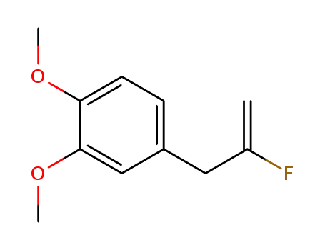 Molecular Structure of 161436-13-1 (4-(2-fluoroprop-2-en-1-yl)-1,2-dimethoxybenzene)