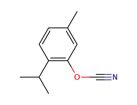 Molecular Structure of 52805-53-5 (Cyanic acid, 5-methyl-2-(1-methylethyl)phenyl ester (9CI))