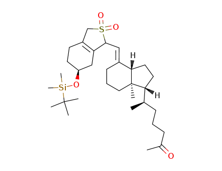 ethyl 3(S)-<(tert-butyldimethylsilyl)oxy>-25-keto-9,10-seco-27-norcholesta-5(E),7(E),10(19)-triene SO2 adduct