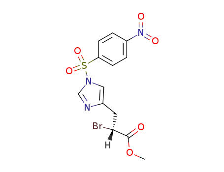 (R)-methyl 2-bromo-3-<3-(4-nitrobenzenesulfonyl)-5-imidazolyl>propionate