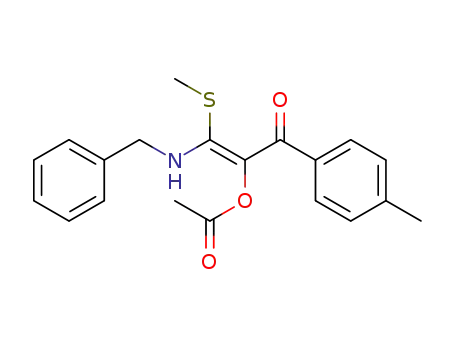 2-acetoxy-3-benzylamino-3-methylthio-1-(4-methylphenyl)-2-propen-1-one