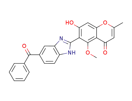 6-(5-Benzoyl-1H-benzoimidazol-2-yl)-7-hydroxy-5-methoxy-2-methyl-chromen-4-one