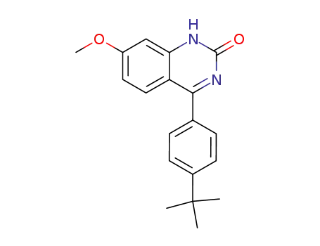Molecular Structure of 204763-71-3 (4-(4-tert-Butyl-phenyl)-7-methoxy-1H-quinazolin-2-one)