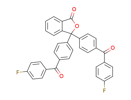 Molecular Structure of 199334-40-2 (3,3-bis[4-(4-fluorobenzoyl)phenyl]phthalide)