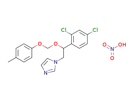 Molecular Structure of 71821-03-9 (1-(2-(2,4-Dichlorophenyl)-2-((4-methylphenoxy)methoxy)ethyl)-1H-imidaz ole nitrate)