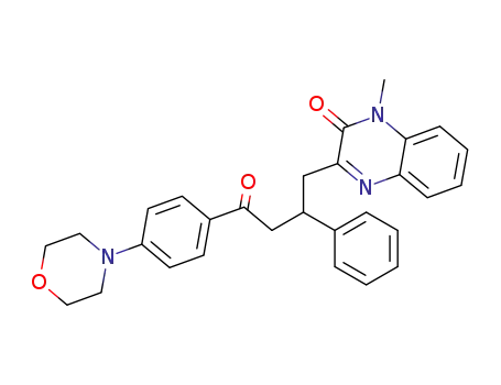 Molecular Structure of 216436-78-1 (1-Methyl-3-[4-(4-morpholin-4-yl-phenyl)-4-oxo-2-phenyl-butyl]-1H-quinoxalin-2-one)