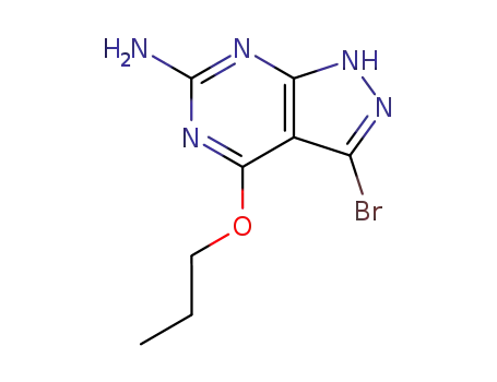 3-bromo-4-propoxy-1H-pyrazolo<3,4-d>pyrimidin-6-amine