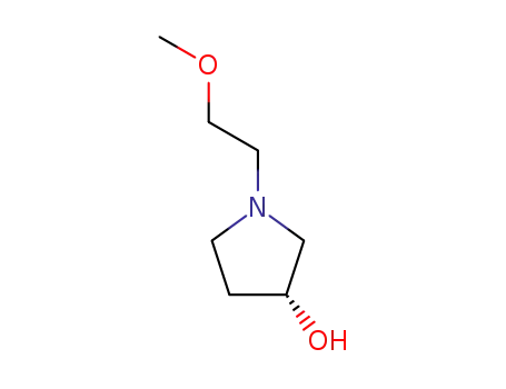 Molecular Structure of 216666-99-8 (3-Pyrrolidinol, 1-(2-methoxyethyl)-, (3R)- (9CI))